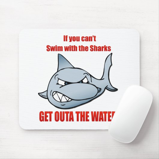 Schwimmen mit den Haifischen Mousepad (Mit Mouse)