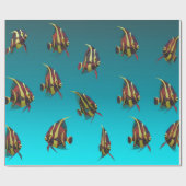 Schwimmen mit Fischen Geschenkpapier (Flach)