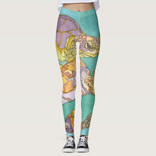 Schwimmen mit Giants-Leggings Leggings (Vorderseite)