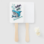 schwimmen mit Haien Fächer (Vorne und Hinten)