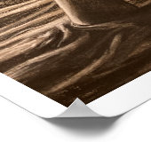 Schwimmen mit Haien, gezeichnet von Rachel Dolezal Poster (Ecke)