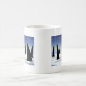 Schwimmen mit Haien Kaffeetasse (Mittel)