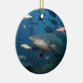 Schwimmen mit Haien Keramikornament (Rechts)
