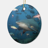 Schwimmen mit Haien Keramikornament (Links)