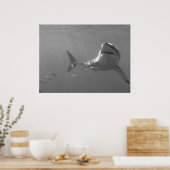 Schwimmen mit Haien Poster (Küche)