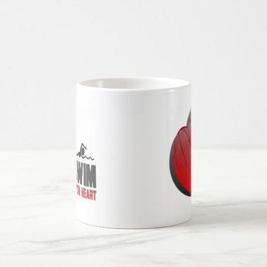 SCHWIMMEN MIT HERZEN KAFFEETASSE (Mittel)