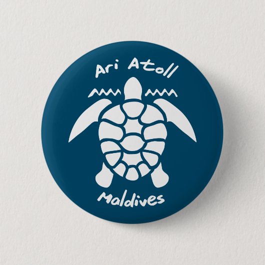 Schwimmen mit Schildkröten auf den Malediven auf d Button (Vorderseite)