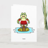 Schwimmen mit Schwimmen Karte (Rückseite)