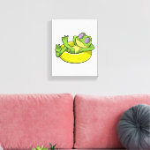 Schwimmen mit Schwimmen Leinwanddruck (Insitu (Wohnzimmer))