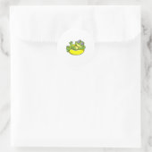 Schwimmen mit Schwimmen Runder Aufkleber (Tasche)