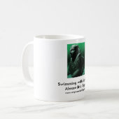 Schwimmen mit Sphinxen Kaffeetasse (Vorderseite Links)