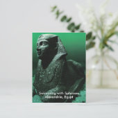 Schwimmen mit Sphinxen Postkarte (Stehend Vorderseite)
