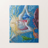 Schwimmen mit tropischen Fischen Puzzle (Vertikal)