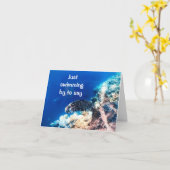 SCHWIMMEN NACH SAY **GLÜCKLICH 60. GEBURTSTAG** Ka Karte (Gelbe Blume)