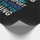 Schwimmen nur Sport, wo Coach Schwimmen Geschenke Geschenkpapier (Ecke)