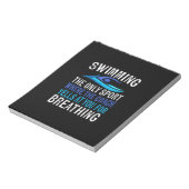 Schwimmen nur Sport, wo Coach Schwimmen Geschenke Notizblock (Rotiert)