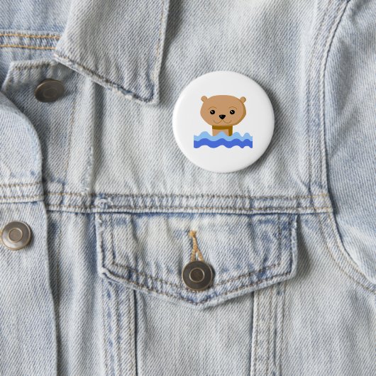 Schwimmen-Otter Button (Beispiel)
