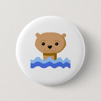 Schwimmen-Otter Button