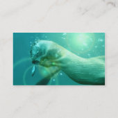 Schwimmen-Otter-Visitenkarte Visitenkarte (Rückseite)