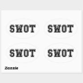 SCHWIMMEN OVALER AUFKLEBER (Blatt)