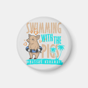 Schwimmen Pig Nassau Bahamas Magnet Urlaub Kreuzfa