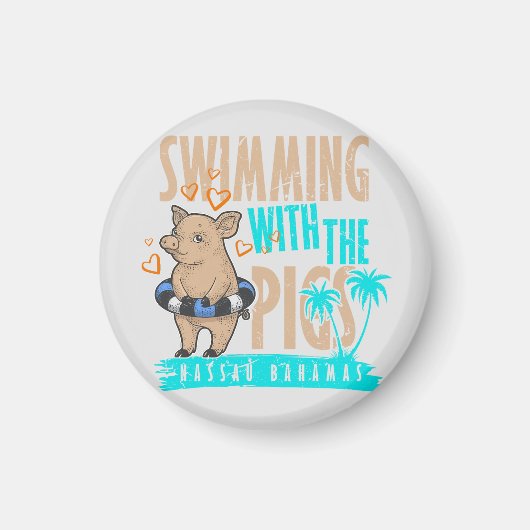 Schwimmen Pig Nassau Bahamas Magnet Urlaub Kreuzfa (Vorne)
