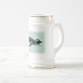 Schwimmen-Pinguin-Bier Stein Bierglas (VorderseiteRechts)