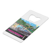 Schwimmen-Pool-Zensiert Geldbeutel Flaschenöffner (Vorderseite Schrägansicht)