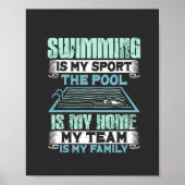 Schwimmen Poster (Vorne)