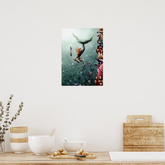 Schwimmen Poster (Küche)