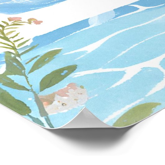 Schwimmen Poster (Ecke)