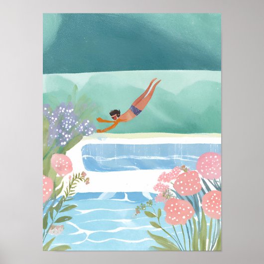 Schwimmen Poster (Vorne)