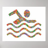 Schwimmen Poster (Vorne)