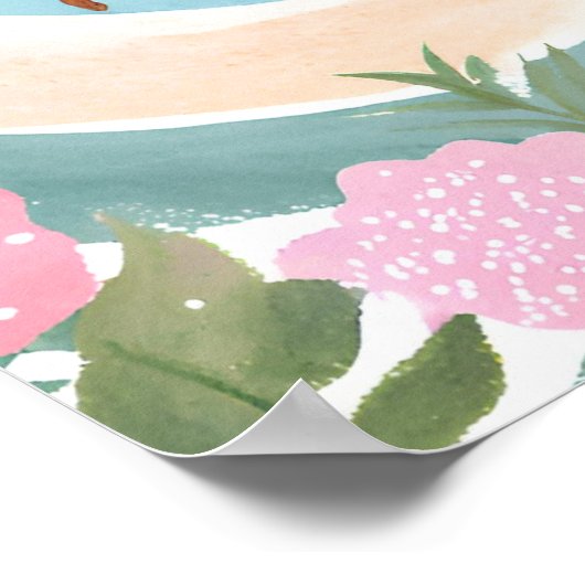 Schwimmen Poster (Ecke)