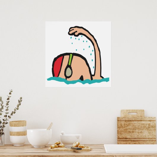 Schwimmen Poster (Küche)