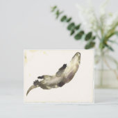 Schwimmen Postkarte (Stehend Vorderseite)