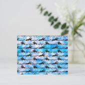 SCHWIMMEN POSTKARTE (Stehend Vorderseite)