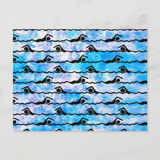 SCHWIMMEN POSTKARTE (Vorderseite)