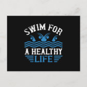 Schwimmen - postkarte (Vorderseite)