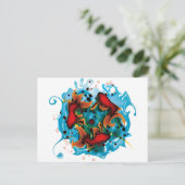 SCHWIMMEN POSTKARTE (Stehend Vorderseite)