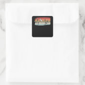 Schwimmen Quadratischer Aufkleber (Tasche)
