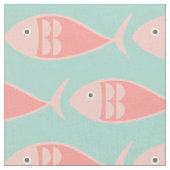 Schwimmen rosa Fischgewebe Stoff (Nahaufnahme)