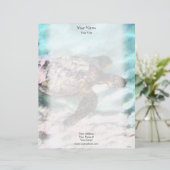 Schwimmen-Schildkröte-Briefkopf Briefkopf (Stehend Vorderseite)