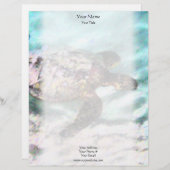 Schwimmen-Schildkröte-Briefkopf Briefkopf (Vorne/Hinten)