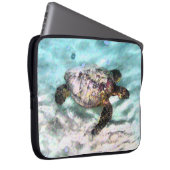 Schwimmen-Schildkröte-Laptop-Hülse Laptopschutzhülle (Vorne Rechts)
