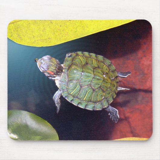 Schwimmen-Schildkröte Mousepad (Vorne)