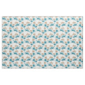 Schwimmen-Schildkröte-Muster-Weiß Stoff (Fat Quarter (45,7 x 55,9 cm))