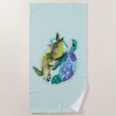 Schwimmen Schildkröten Sommermeer Leben Ozean Lebe Strandtuch (Vorderseite)