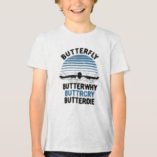 Schwimmen - Schmetterling Schwimmen Geschenk Tri-Blend Shirt