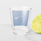 Schwimmen Schnapsglas (Rückseite)